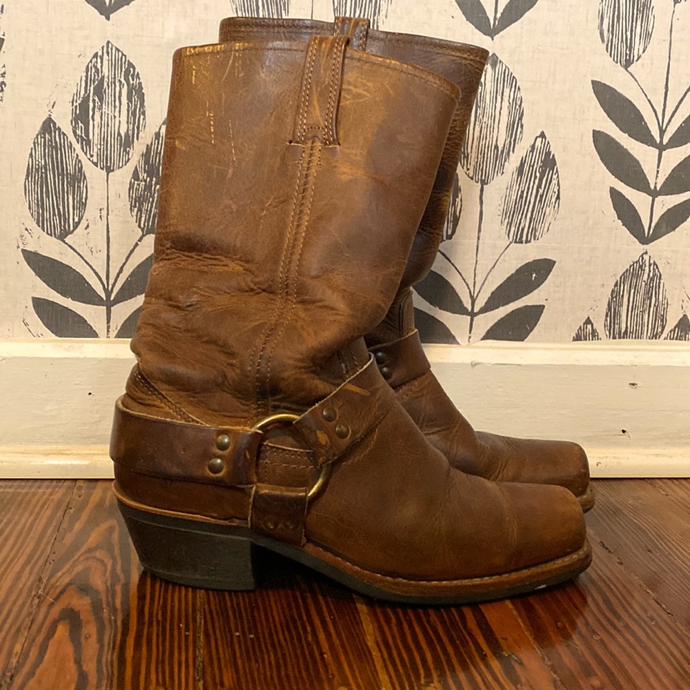 Frye Harness Buckle Boot